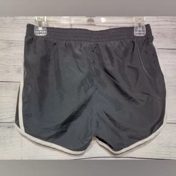 Black Pull On Running Shorts Small 19 Emblem Gym Workout Gear - Picture 3 of 6